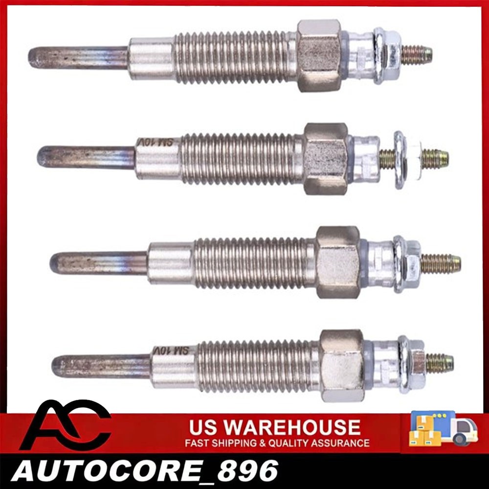 4 Glow Plugs 8-97028369-0 8-97028-369-0 for Isuzu Engine 4BD2 4HE1 Truck NPR NQR
