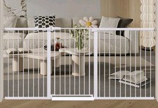 38" Extra Tall Dog Gates Indoor 81.9"-84.6" Extra Wide Baby Gates Large Openings