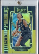 2024 Panini Select WNBA Black Gold Prizm #1/5 Unstoppable NO. 13 A’ja Wilson