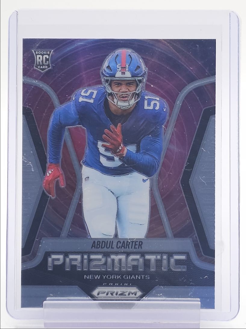 ABDUL CARTER 2025 PANINI PRIZM PRIZMATIC ROOKIE BASE #10 GIANTS RC Q4832