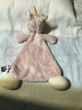 Demdaco Baby Lovey Unicorn Soother Pink Plush Comforter