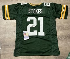 Eric Stokes Signed Autograph Green Bay Packers Custom XL Jersey - JSA COA