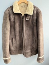 Versace shearling leather pilot style jacket ...