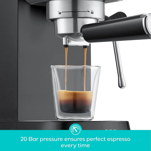 CASABREWS 3700 Essential Espressomaschine 20 Bar, Edelstahl Cappuccino - Bild 4 von 6