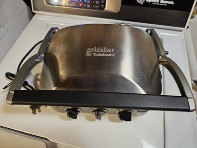 Cuisinart GR-4 Griddler Stainless Steel  Panini Press, Griddle, Grill 1st Gen.