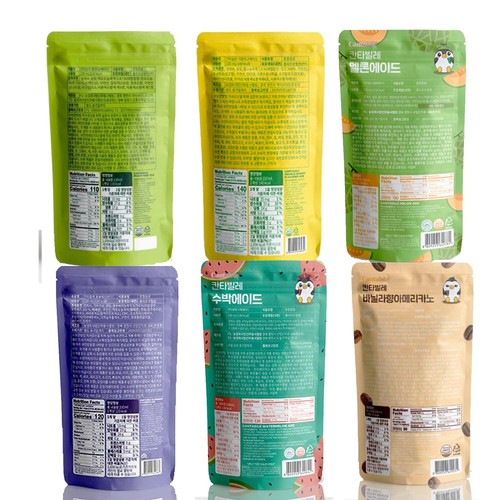 Cantabile Korean Drink Pouch Combo Set of 12 - Picture 3 of 9