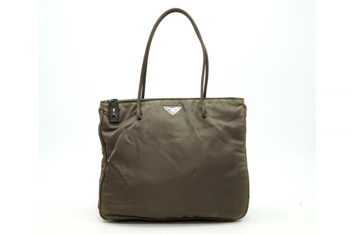 PRADA Lightweight Shoulder Bag Triangular Logo Pl… - image 1