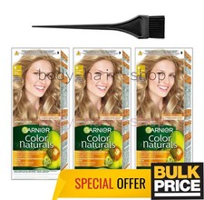 Garnier Color Naturals 8 Light Blonde Hair Color Cream Salon Quality Bulk 3-Pack