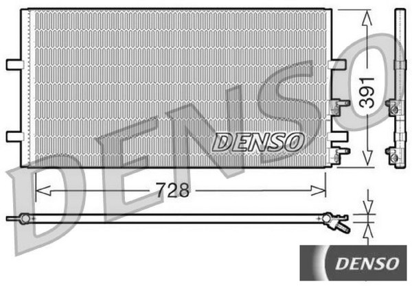 Denso DCN10017 Kondensator FüR Klimaanlage Kondensator Klimaanlage FüR Ford-image