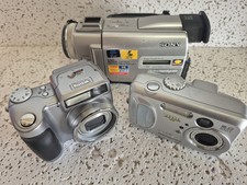 Lot of 3 Digital Cameras: Two Kodak and One Sony...