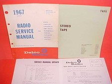 1967 Pontiac Firebird Delco 8-track Stereo Tape Player Service Manual 7302332