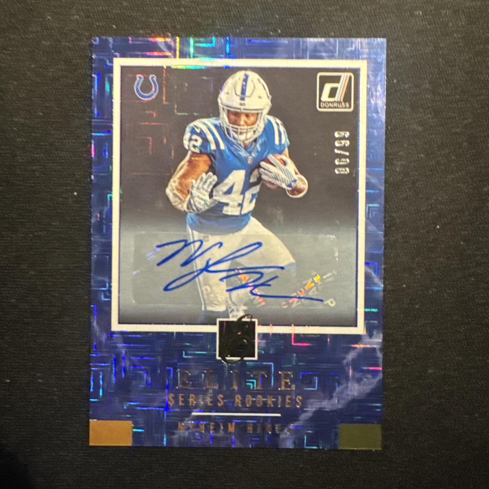 Nyheim Hines Panini Donruss the Elite Series Rookies #ESR27 Autograph