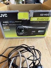 JVC GZ-HD3 Everio HD Hard Disk Camcorder W/Battery, Manual, Charger, Open Box
