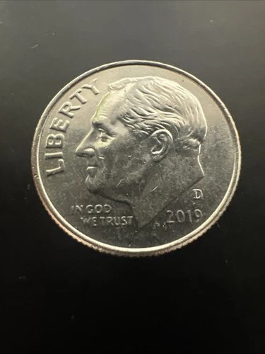 2019 D Circulated Roosevelt Dime, AU+