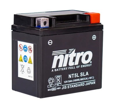 Motorrad Batterie YT5L SLA für AGM GEL wartungsfrei YTX5L-BS für Honda NS 400 R 