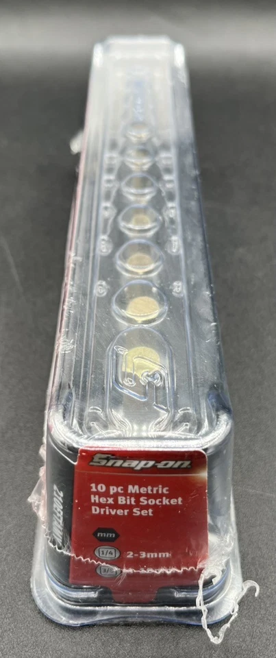 SNAP ON 210EFTAMY 10PC COMBINATION METRIC HEX BIT SOCKET SET (2-10MM (MVP033944) - Image 2 of 3