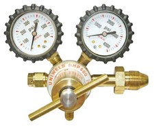 Uniweld RHP500 Nitrogen Regulator, 1/4 Flare, 0-500 PSIG, 2" Dual Gauge