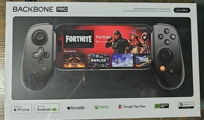 Backbone Pro Wireless Controller For Mobile & Cloud Gaming Black iPhone Sealed