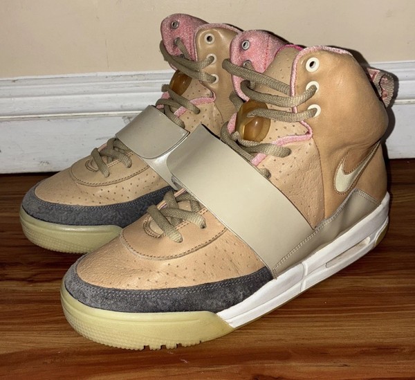 Nike Air Yeezy 1 Net Tan Talla 9 OG TODO 2009 Kanye West 366164-111 RARO LIMPIO!! 3