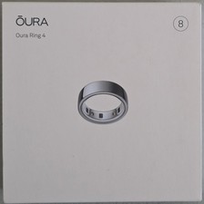 Oura Ring Gen 4 Silver Size 8 - Brand New  Factory Sealed