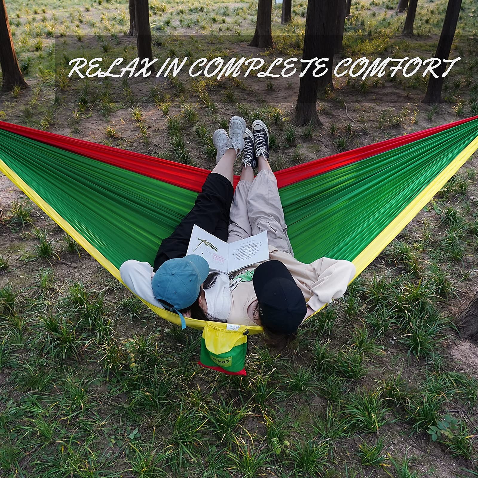 INNO Stage Camping Hammock - Portable Hammocks Double with 2 Tree Straps, Lig...