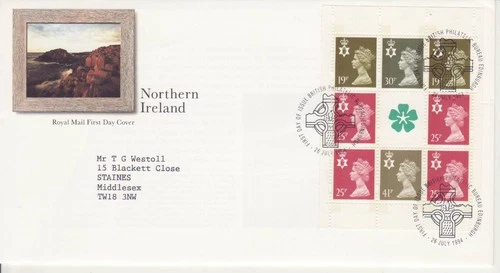 GB Stamps First Day Cover Booklet Pane NI70a from DX16 Northern Ireland 1994