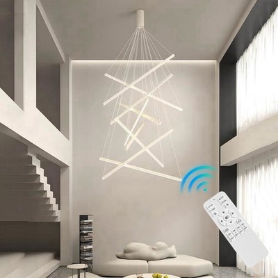 LED Lamp White Chandelier Lighting Pendant Dimmable Kitchen Ceiling Light