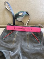 Vintage Lederhosen Authentic Suede Leather German Shorts