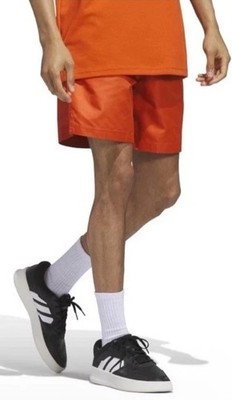 Adidas Men's Multi Sport Essential Athletic Shorts Orange Pockets  MEDIUM