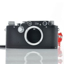 Boîtier de l'appareil photo télémétrique Leica IIIC repeint en noir du...