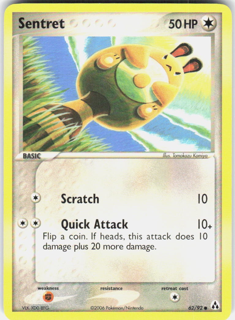 Sentret 62/92 Common Legend Maker Pokemon Lightly Played