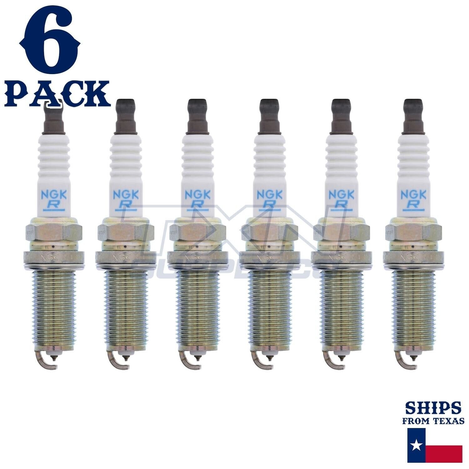 6 Pack NGK V-Power 6240 Spark Plugs PLFR5A-11