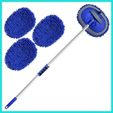 62'' Car Wash Brush Kit with Long Handle, Chenille Microfiber Car Wash Mop Mi...