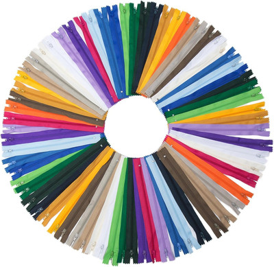 60Pcs 12 Inch Nylon Coil Zippers Sewing Zippers Bulk for Tailor Sewing Bags Garm