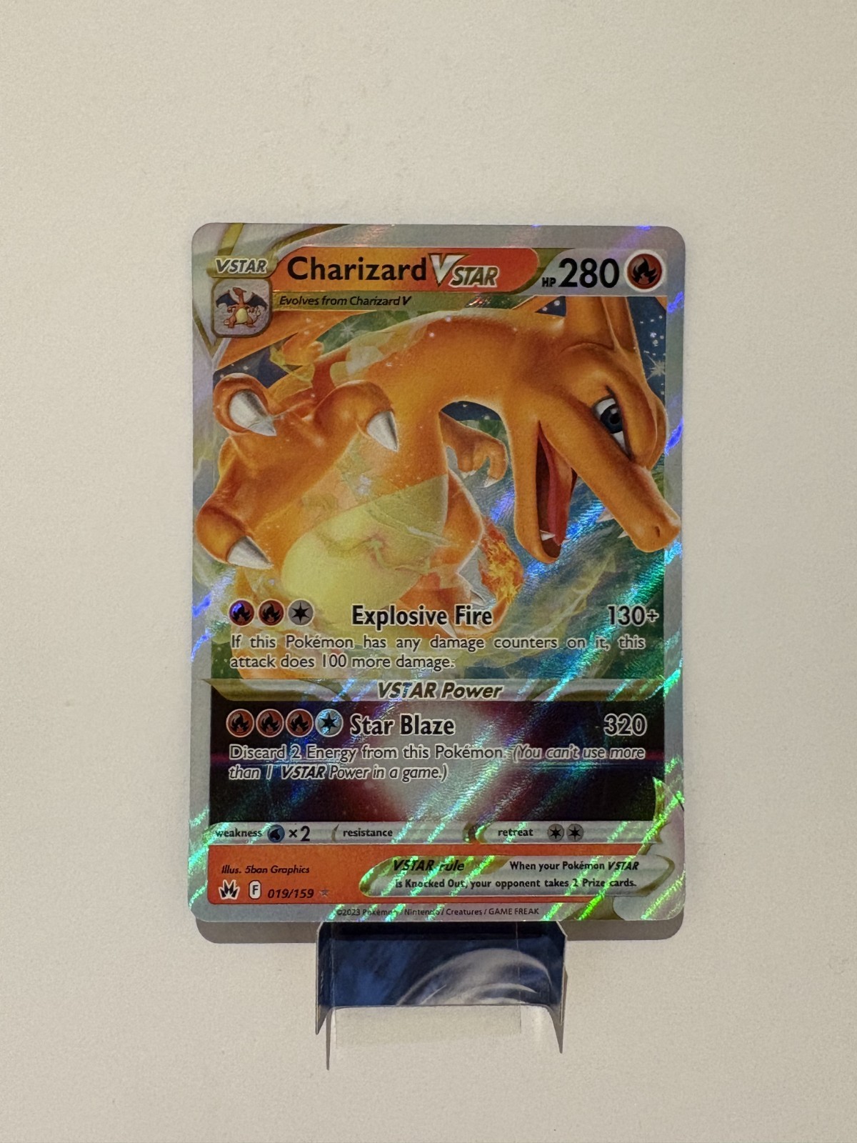 Pokemon TCG. Charizard Vstar 19/159 Crown Zenith Ultra Rare (NEAR MINT) 🔥