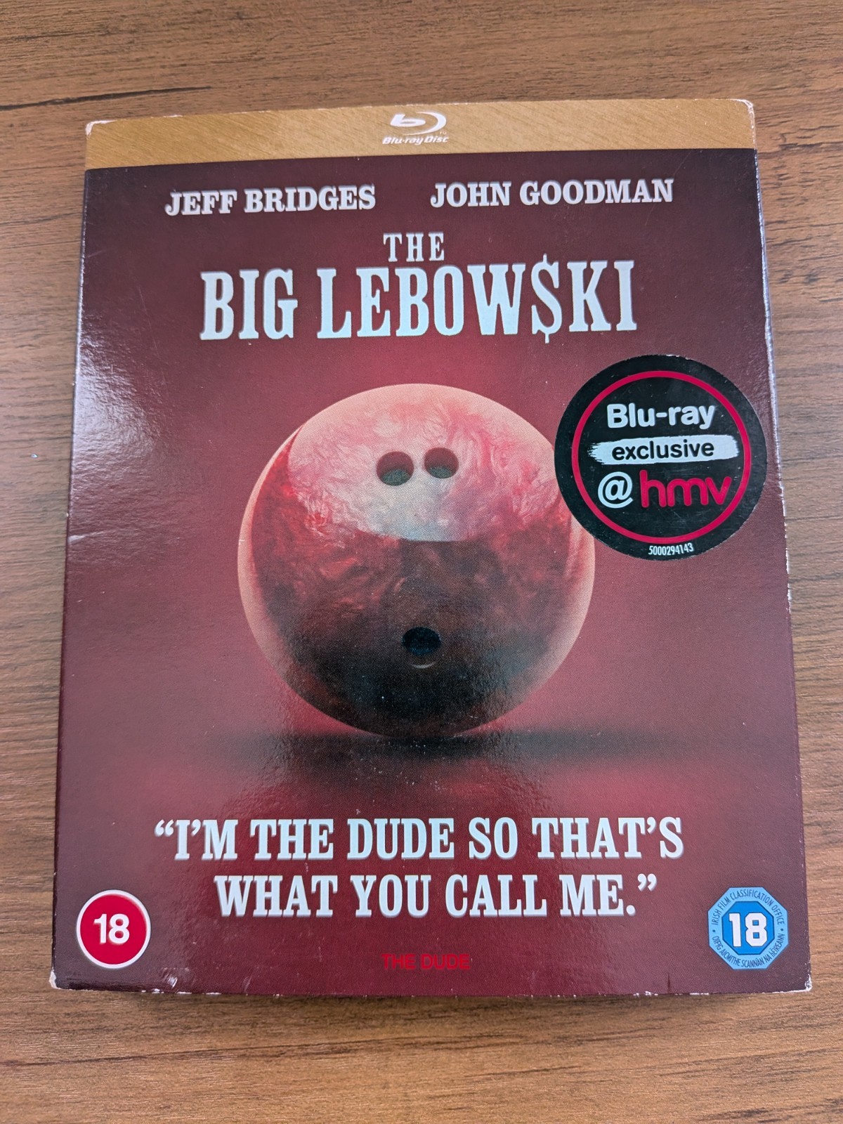 The Big Lebowski Blu Ray With Collectible HMV Sleeve