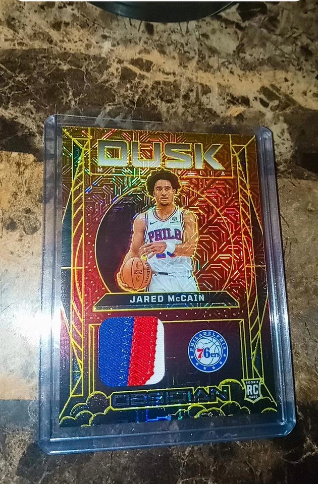 2024-25 Obsidian Jared McCain Dusk Memorabilia #DM-JMC Gold /10 Rc 3 Color 🔥ssp - Image 3 of 4