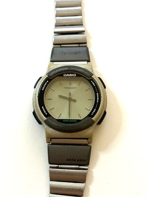 Casio ABX-53 Twincept World Time Data Bank Ana-Digi Watch JDM 1990s No test (501