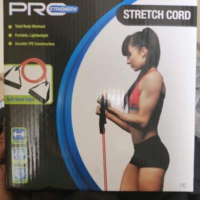 Lot of 7 Pro Strength Stretch Cord Resistance Total Body Workout Band New
