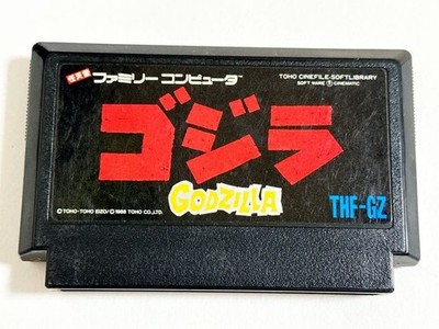 Godzilla Famicom NES Cartridge 1988 Toho THF-GZ Nintendo FC Japan Gebraucht