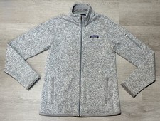 Patagonia Better Sweater Jacket Womens Small Gray Full Zip Performance Fleece