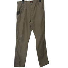 Wrangler Workwear Technician Pants Men  s Size 34/34 Dark Khaki Relaxed New