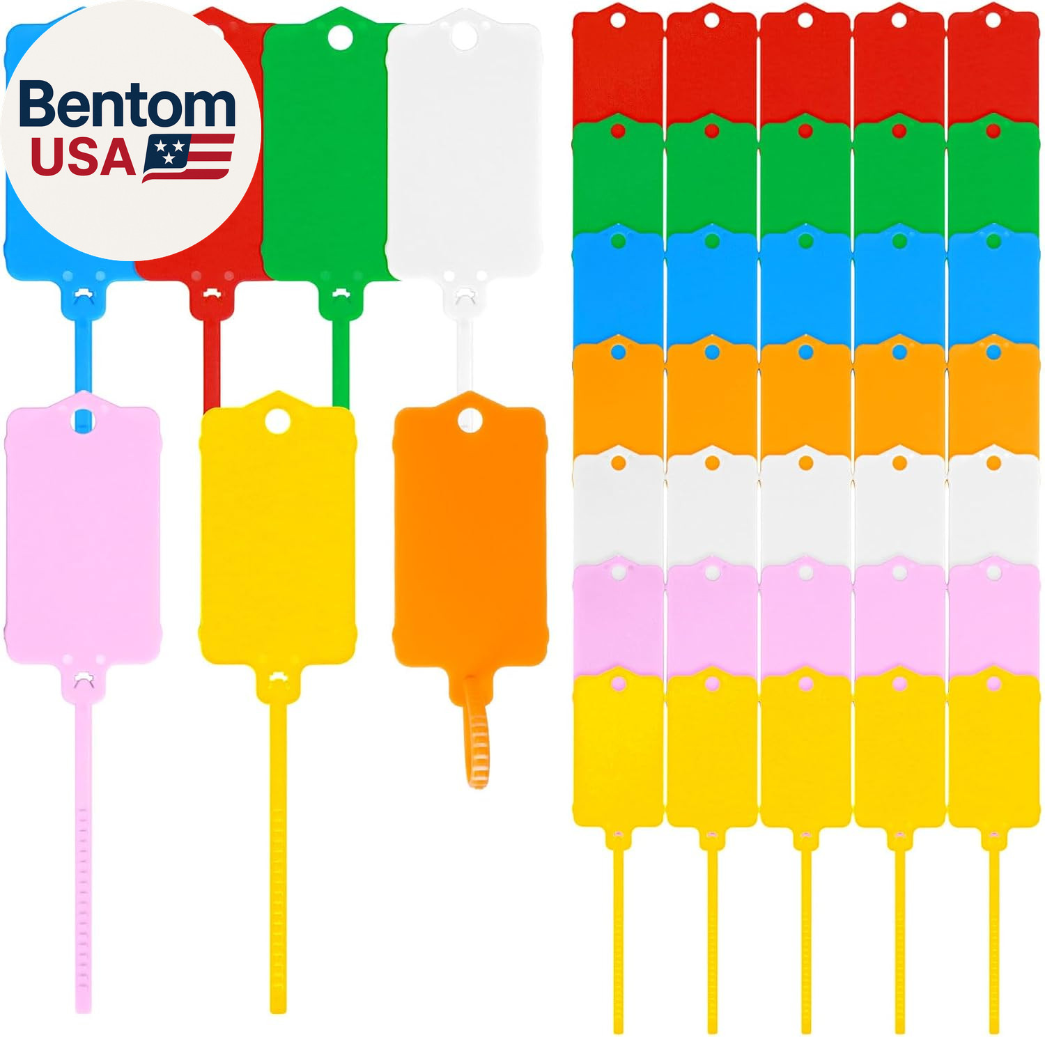 70 PCS Plastic Shipping Tags,1.46" X 2.48", Waterproof Label