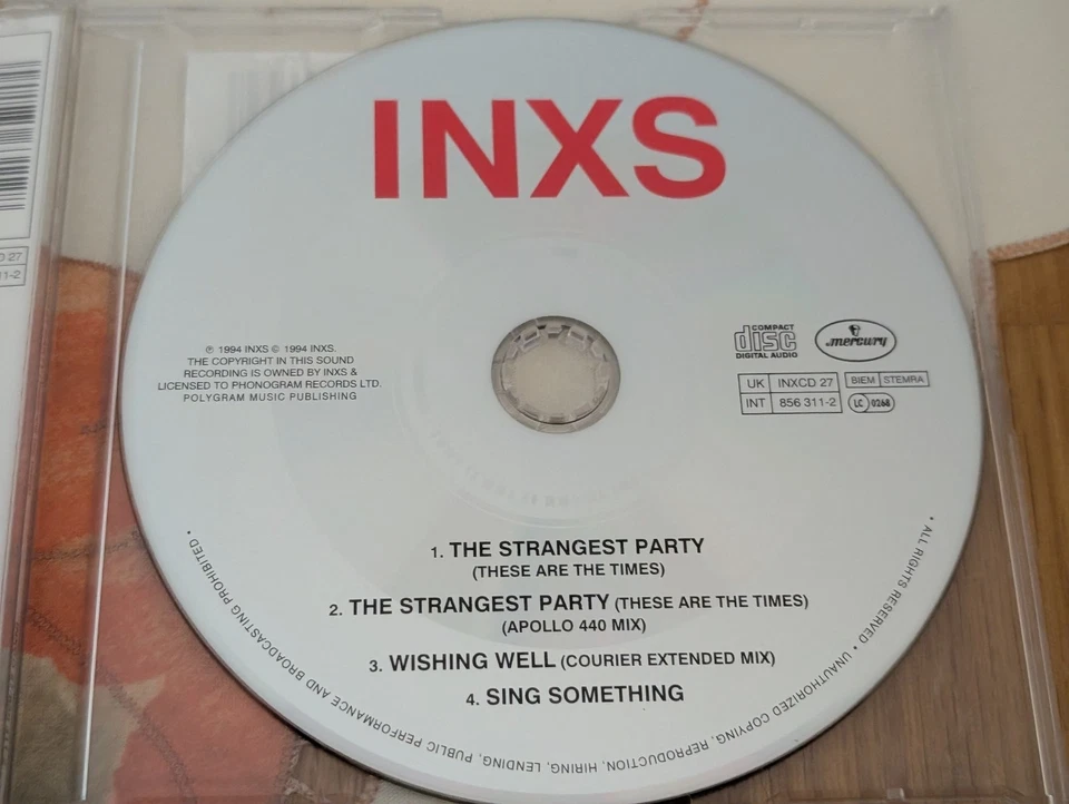 INXS - The Strangest Party (These Are The Times) 1994 CD Single 4 Tracks Mercury - Bild 3 von 4