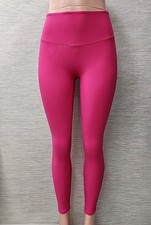 New Unbranded Womens Size Small Pull-On Ribbed Leggings Pink Color