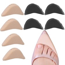 Toe Inserts for Shoes Too Big, 4 Pairs Shoe 8 Count Pack of 1 , Multicolor
