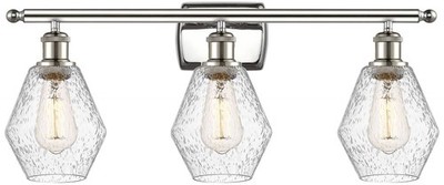 Cindyrella 26''W Polished Nickel 3-Light Bath Vanity Light