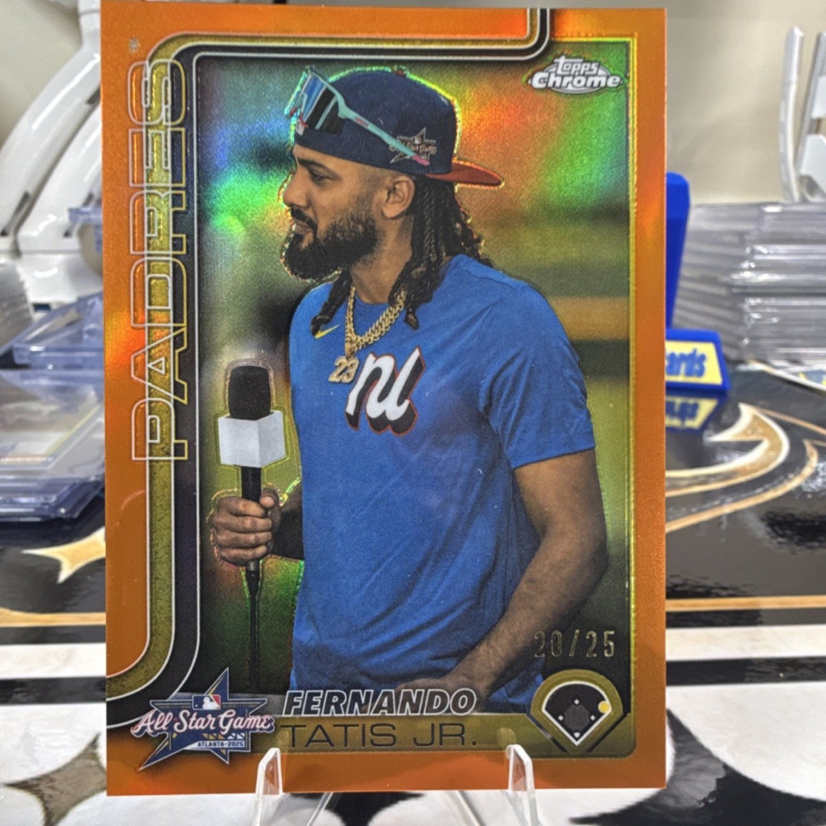 2025 Topps Chrome Update Fernando Tatis Jr. Orange Refractor All 