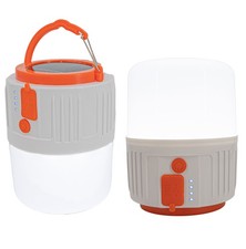 Solar LED Camping Lantern with Hanging Hook 24 COB LEDs Solar USB Charging IPX45