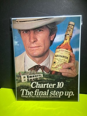 1981  Vintage  Original Print Ad     OLD CHARTER   The Final step Up.